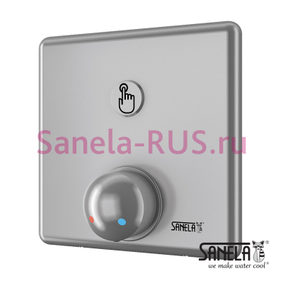 Нажимной смеситель для душа пьезо SLS 02P арт: 12022 Sanela Чехия (фото, схема)
