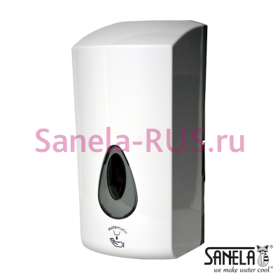 Автоматический дозатор жидкого мыла и гелиевой дезинфекции 1л пластик ABS SLDN 08E арт: 72081 Sanela Чехия (фото, схема)