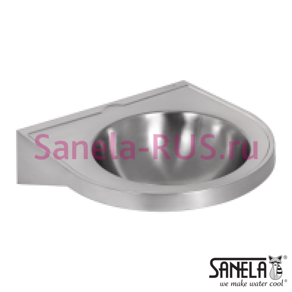 Нержавеющая раковина для инвалидов глянцевая SLUN 47