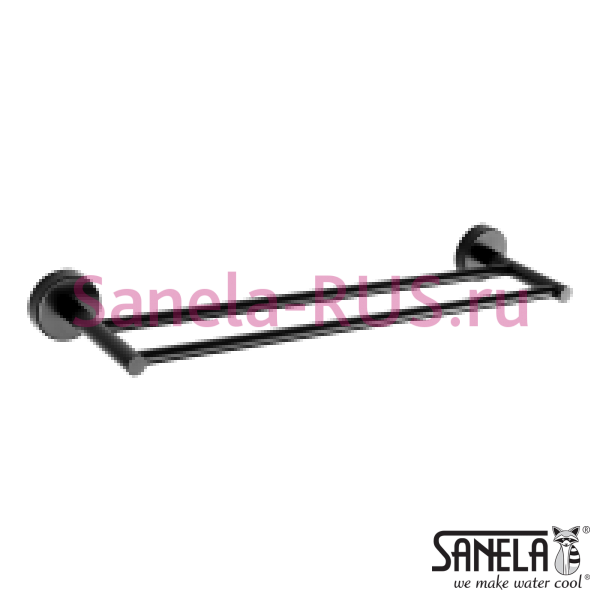 Нержавеющий двойной полотенцедержатель SLZD 11N