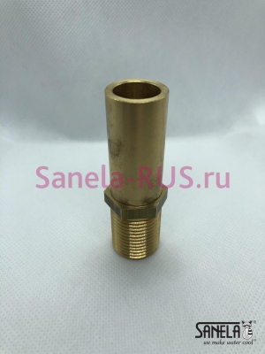 Латунная присоединительная арматура штока SLP 07 арт: MD-ARMSLP07 Sanela Чехия (фото, схема)